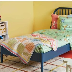 Brooklinen Sesame Street toddler crib quilt
